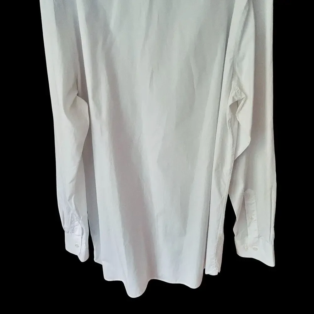 Banana Republic Men’s Slim Fit Tall White 100% Cotton Button Down Shirt Size XL